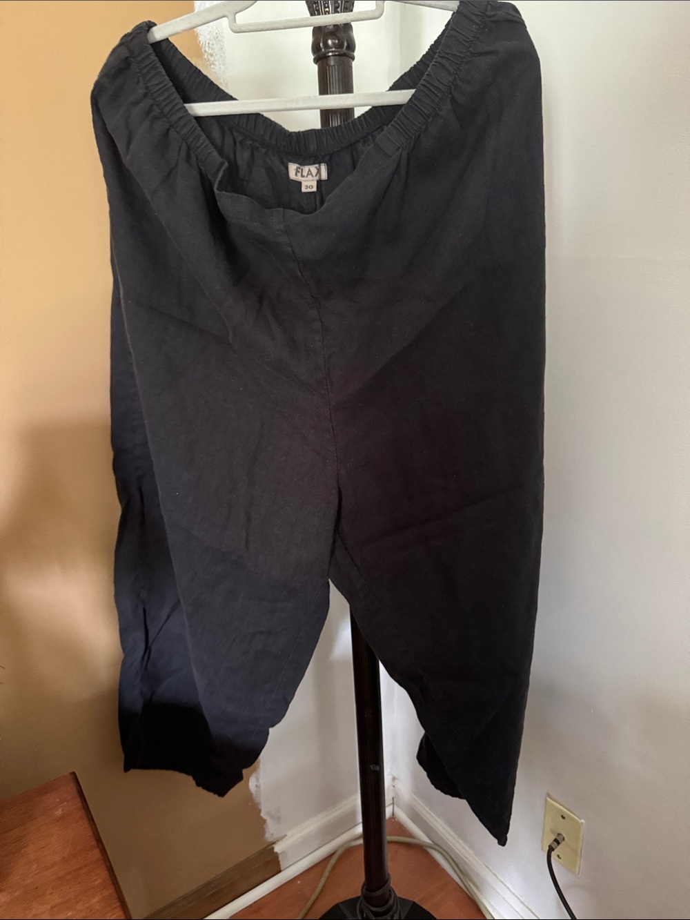 Flax Black Linen pants